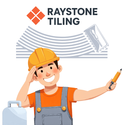 raystone tiling end of the post salute light grey