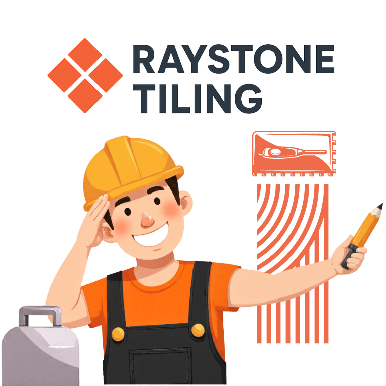 Vector stile art, constriction worker wearing a yellow hard hat, black overalls, orange t-shirt and holding a pencil is saluting with a smile