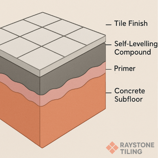 self leveling compound layered infographics