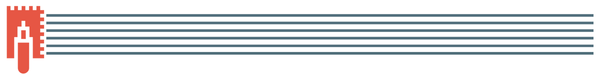 Teal separator orange teal