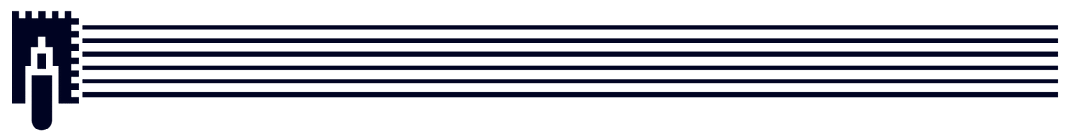 trowel with adhesive lines dark blue